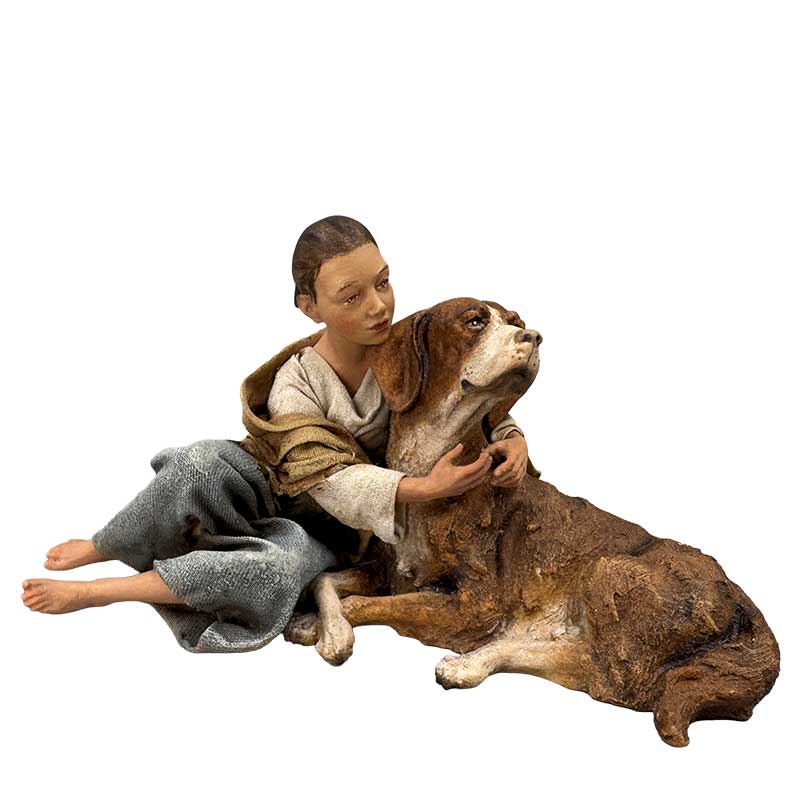 Mädchen mit Hund