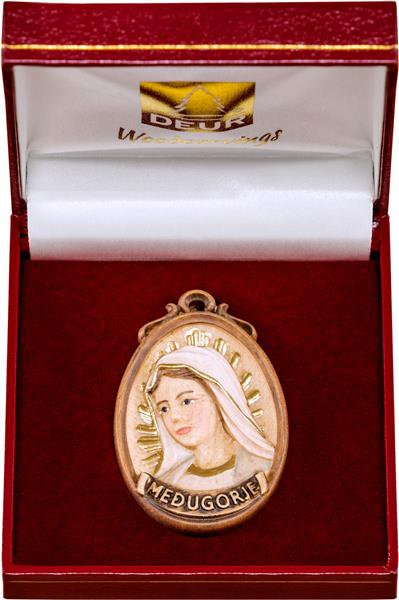 Medaillon Büste Medjugorje mit Schatulle Medaillon Büste Medjugorje mit Schatulle