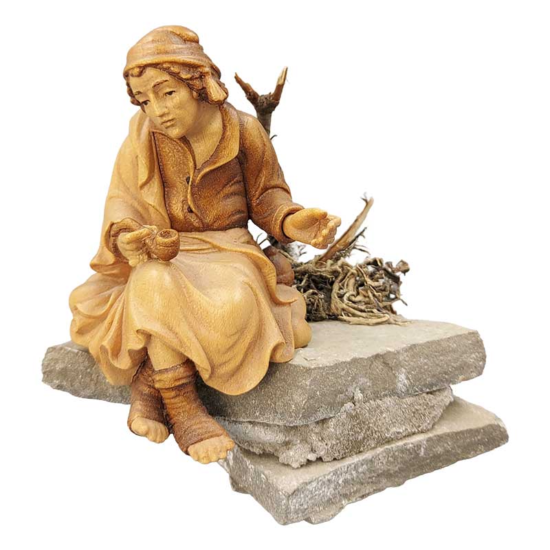 Greiser mit Steinbank