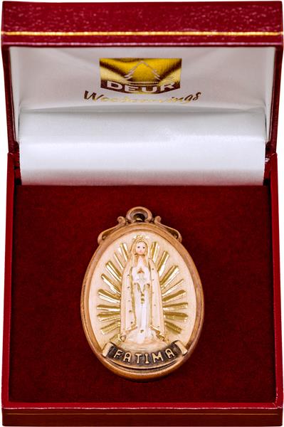 Medaillon Madonna Fátima mit Schatulle