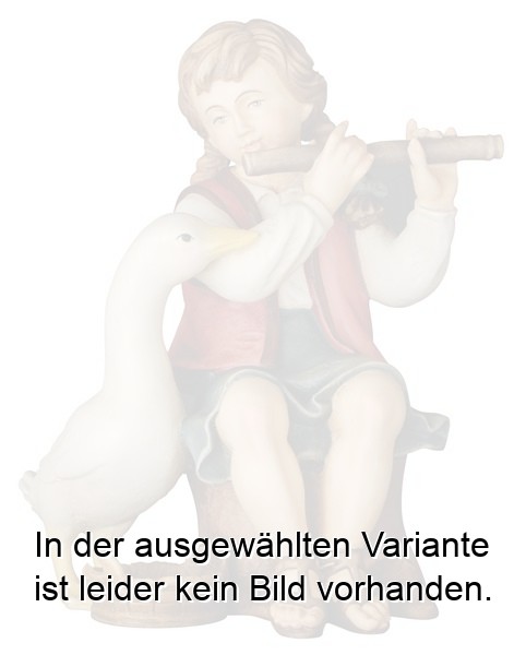 Hirtin mit Flöte und Gans Hirtin mit Flöte und Gans
