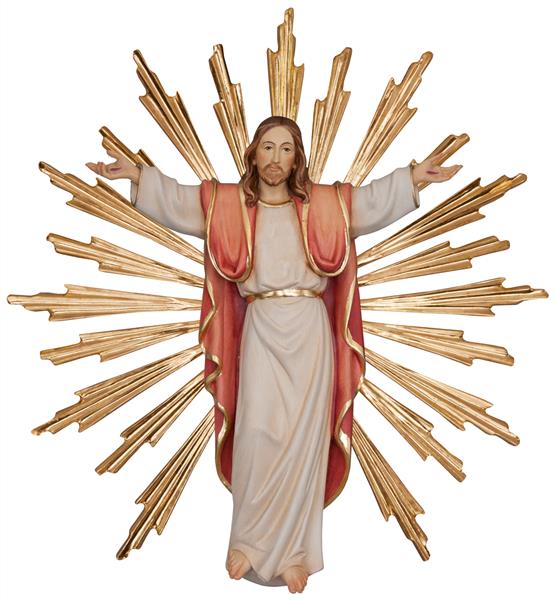 Auferstandener Jesus mit Strahlenkranz Auferstandener Jesus mit Strahlenkranz