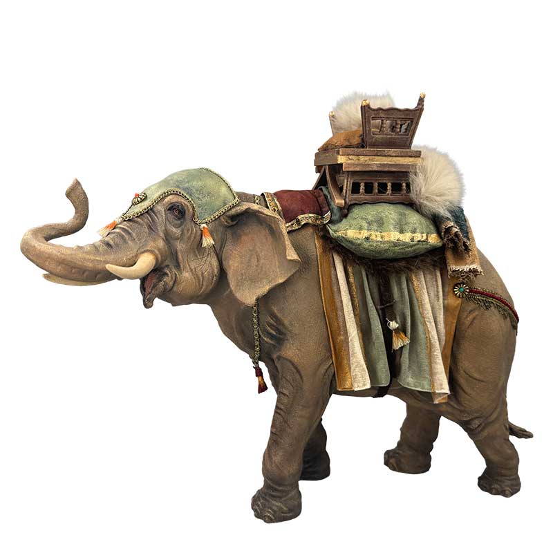 Elefant bepackt Elefant bepackt
