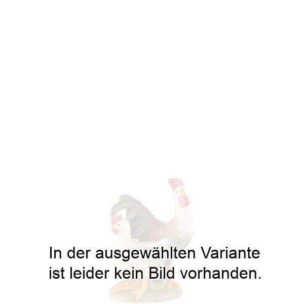 Hahn mit Henne stehend Hahn mit Henne stehend