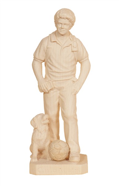 Hl. Carlo Acutis mit Hund und Ball Hl. Carlo Acutis mit Hund und Ball