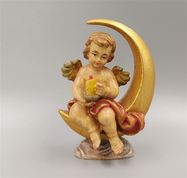 Engel im Mond mit Kerze