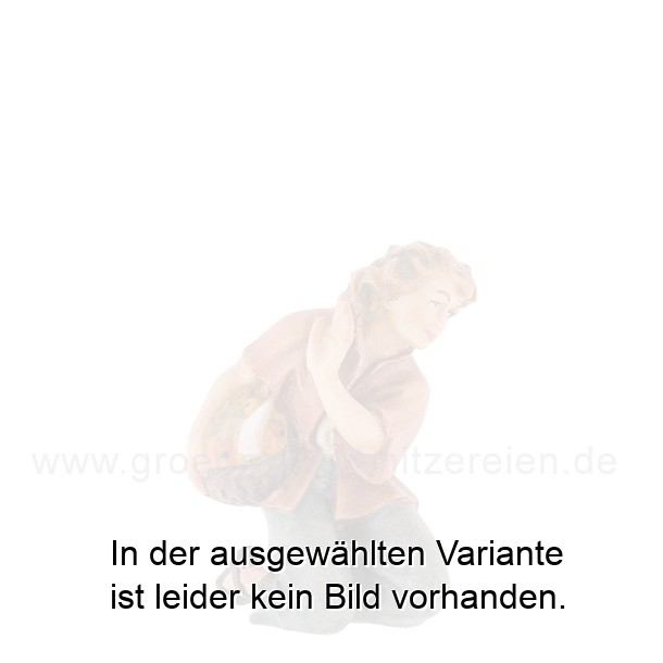 Bub kniend mit Obstkorb Bub kniend mit Obstkorb