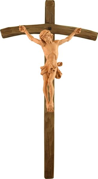 Kruzifix barock in Lächenholz Kruzifix barock in Lächenholz