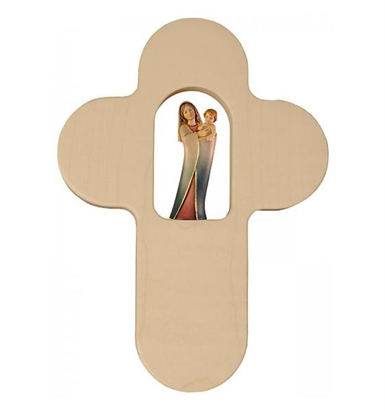 Kreuz mit Muttergottes, Holz Kreuz mit Muttergottes, Holz