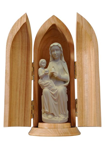 Gnadenmutter Mariazell sitzend in Nische