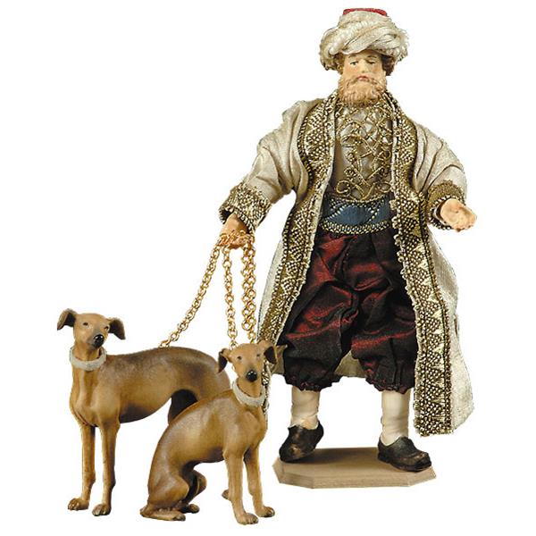 Diener mit Windhunde Diener mit Windhunde