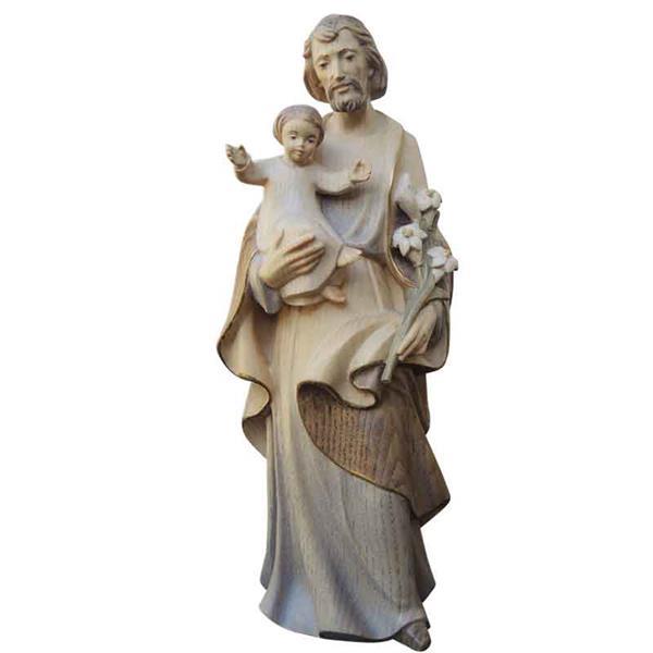 Hl. Josef mit Kind und Lilie - Esche Hl. Josef mit Kind und Lilie - Esche