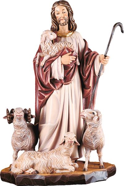 Jesus der gute Hirte mit Schafe Jesus der gute Hirte mit Schafe