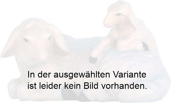 Schaf liegend mit Lamm