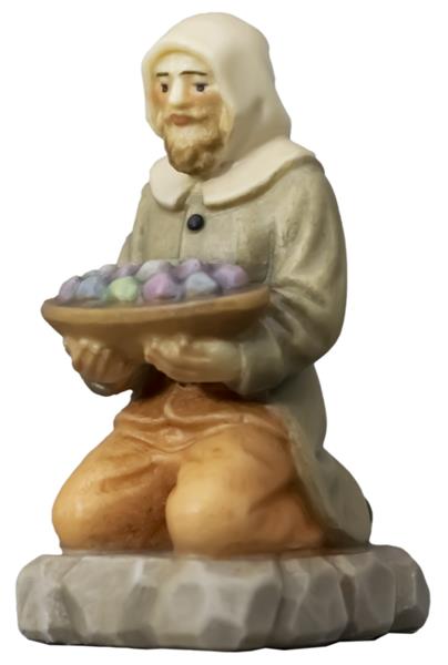 Berghäuer kniend mit Erzschale