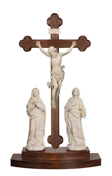 Kreuzigungsgruppe Leonardo auf Stehbalken Barock