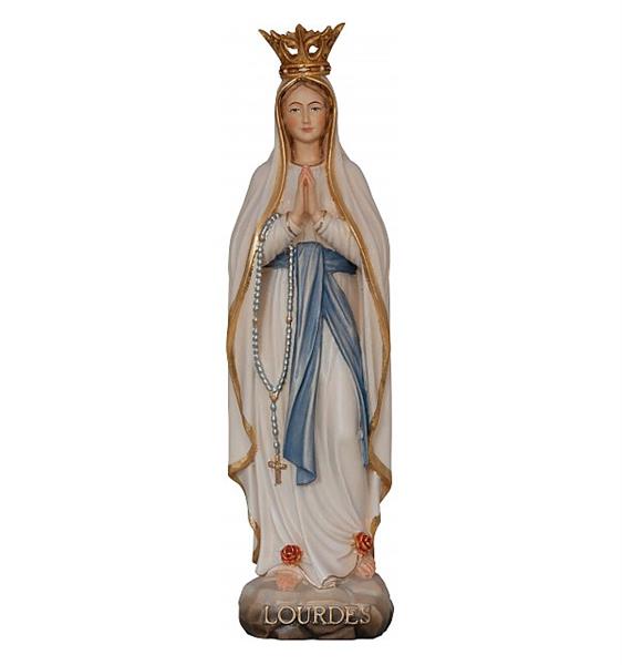 Lourdes Madonna mit Krone Statue geschnitzt Lourdes Madonna mit Krone Statue geschnitzt