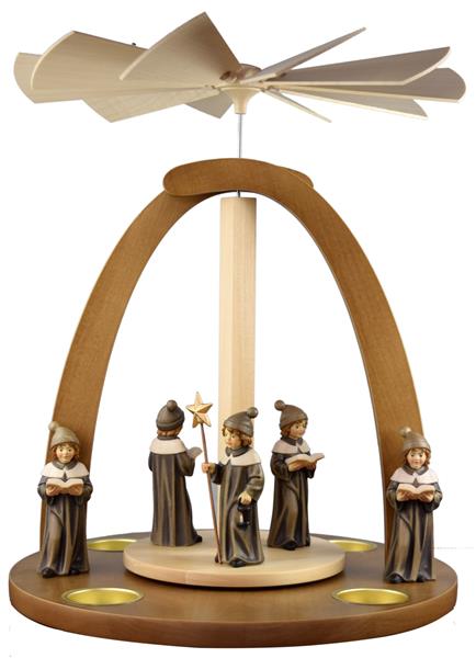 Pyramidem mit 5 Kurrende Figuren in 10 cm Pyramidem mit 5 Kurrende Figuren in 10 cm