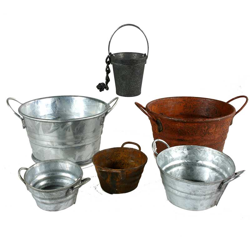 Kessel - Eimer - Blechgefäße