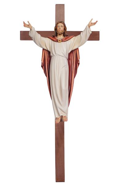 Auferstandener Christus auf Balken gerade Auferstandener Christus auf Balken gerade
