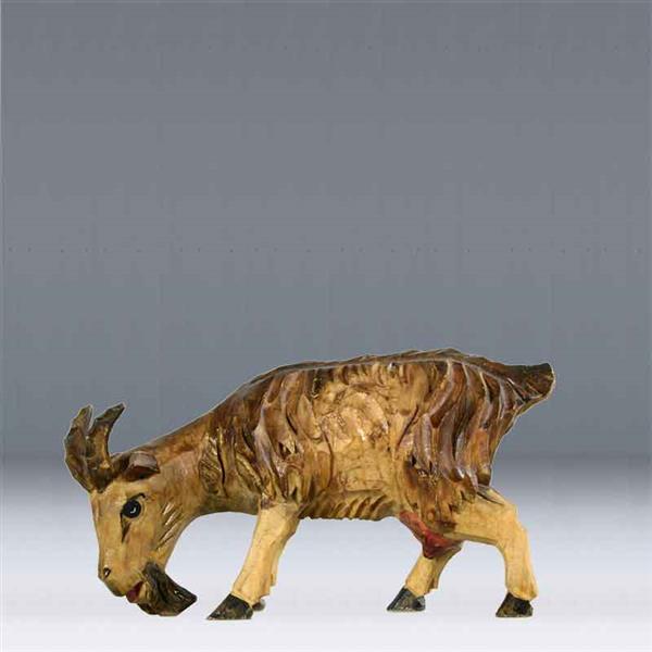 Ziege äsend HANDGESCHNITZT