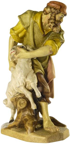 Hirt mit Schaf 18 cm bemalt Hirt mit Schaf 18 cm bemalt