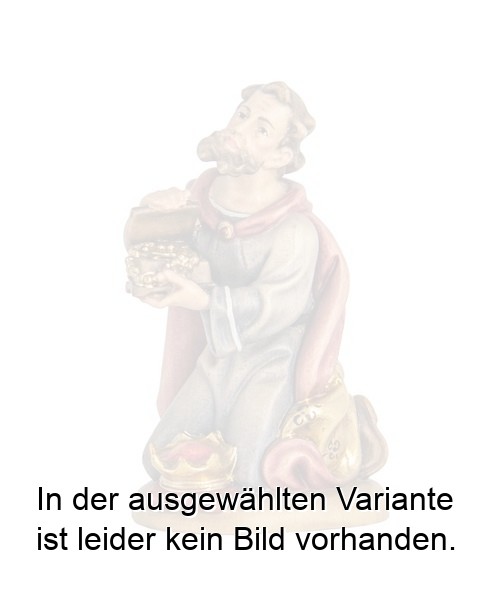 König kniend mit Sockel