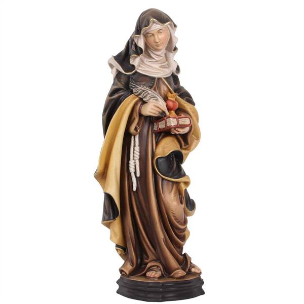 Hl. Gertrud die Große mit Feder und Herz