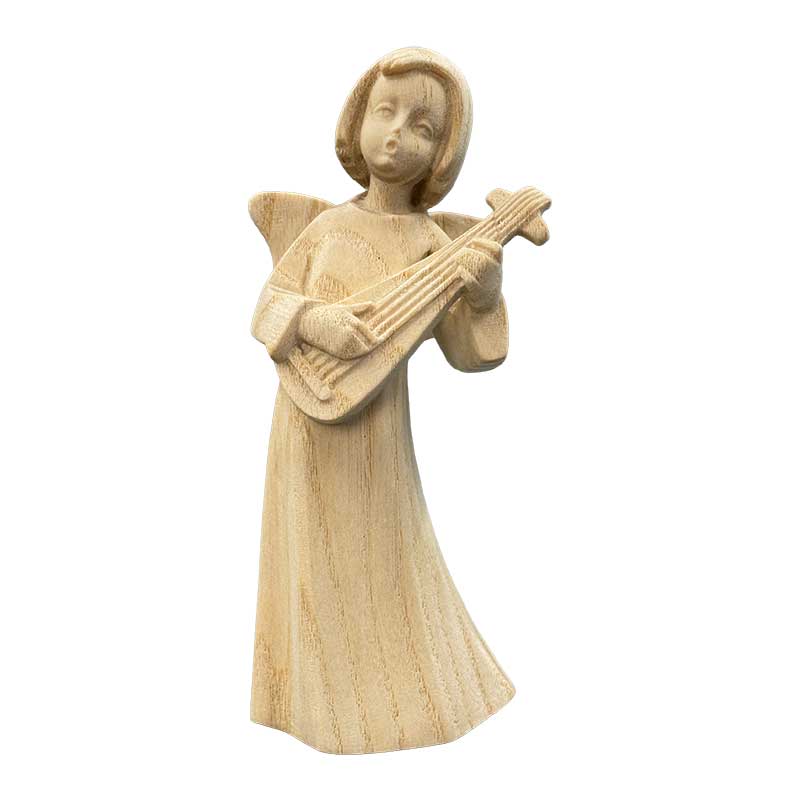 Marias Engel mit Gitarre - Esche/Kastanie