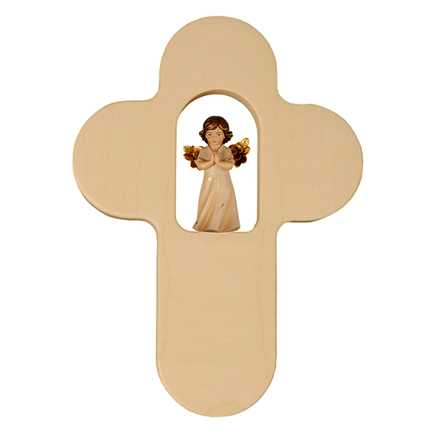 Kinderkreuz mit betenden Engel 5 cm