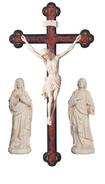 Kreuzigungsgruppe Siena Balken Barock Kreuzigungsgruppe Siena Balken Barock