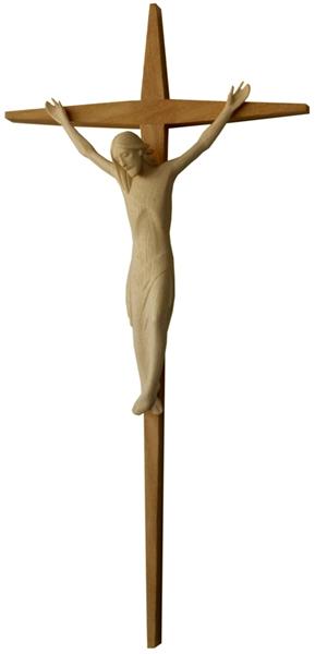 Kruzifix modern auf geraden Balken Kruzifix modern auf geraden Balken
