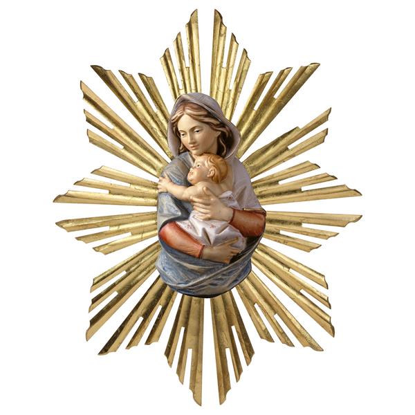 Madonnenbüste zum Hängen mit Schein Madonnenbüste zum Hängen mit Schein