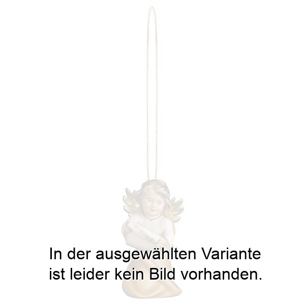 Herzengel mit Noten mit Goldfaden