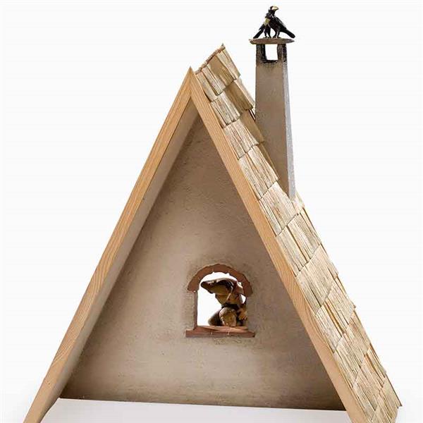 Stall mit Schindeldach