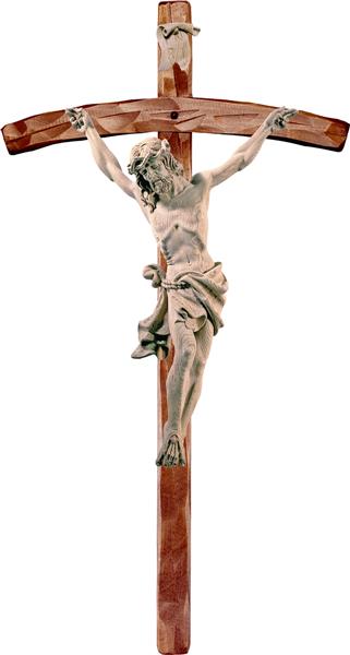 Alpenchristus Eiche mit gebogenem Kreuz Alpenchristus Eiche mit gebogenem Kreuz