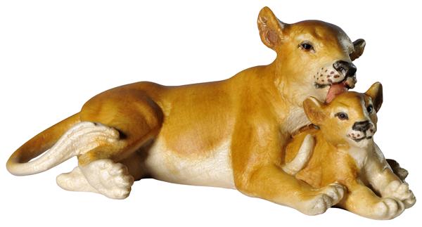 Löwin mit Junge