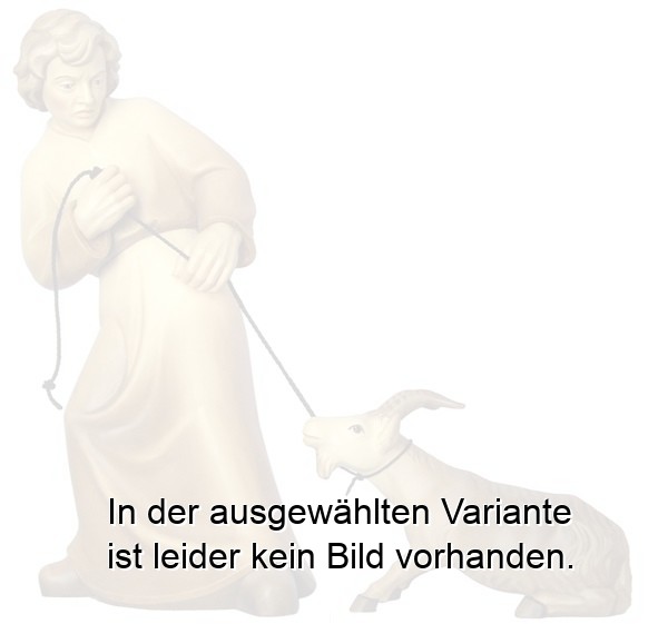Hirt mit starrköpfige Ziege