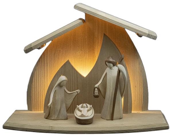 LED Familienstall Altea mit Hl. Familie Aram 4 tlg.