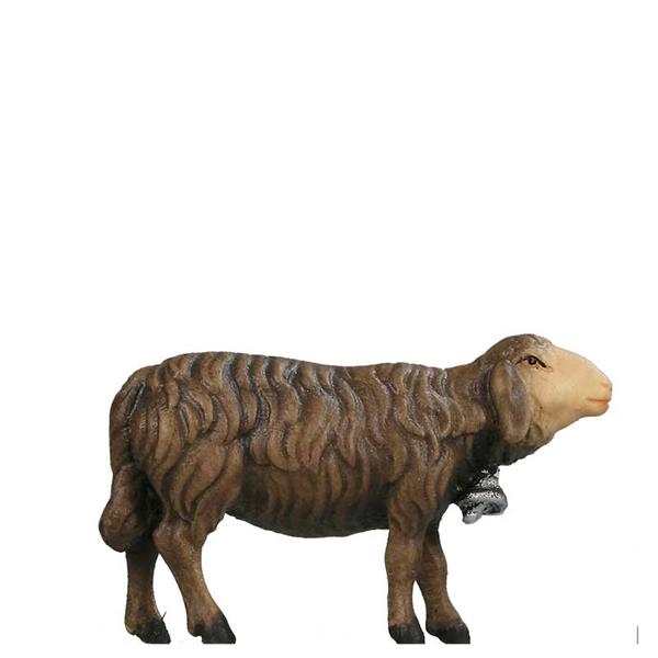 Schaf vorwärts schauend mit Glocke SCHWARZ Schaf vorwärts schauend mit Glocke SCHWARZ