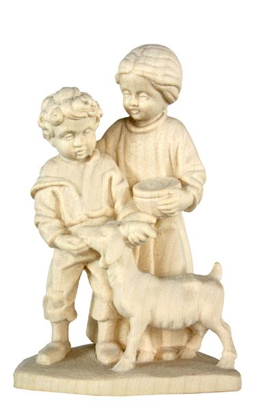 Kindergruppe mit Ziege Kindergruppe mit Ziege