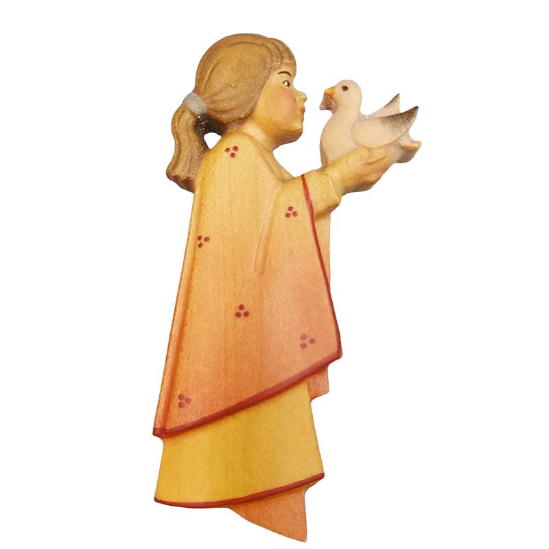 Relief Mädchen mit Taube Relief Mädchen mit Taube