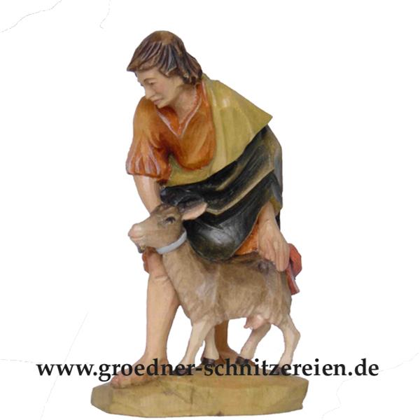 Hirte mit Ziege
