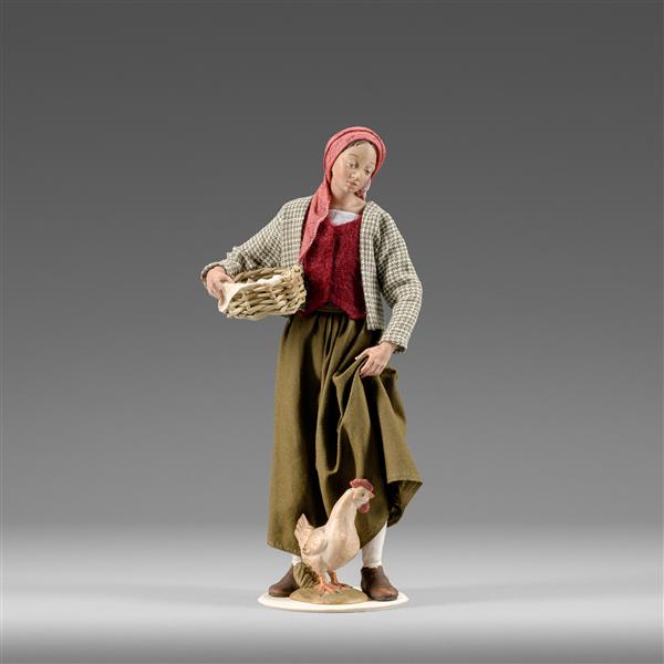 Frau mit Henne Frau mit Henne