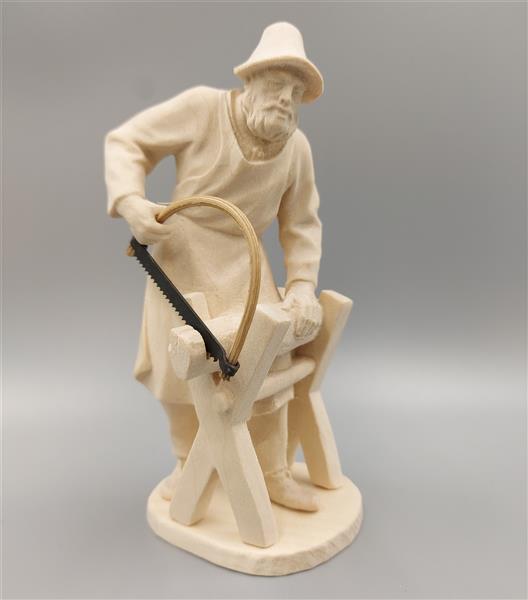 Holzhacker mit Rundsäge