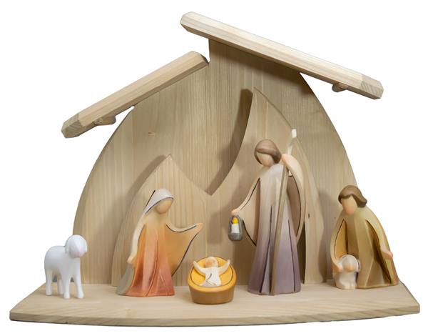 Familienstall Altea mit Krippenfiguren Aram 6 tlg. Familienstall Altea mit Krippenfiguren Aram 6 tlg.