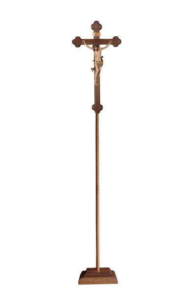 Prozessionskreuz Leonardo Balken gebeizt Barock Prozessionskreuz Leonardo Balken gebeizt Barock