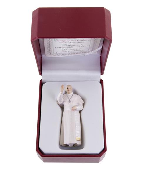 Papst Franziskus mit Etui Papst Franziskus mit Etui