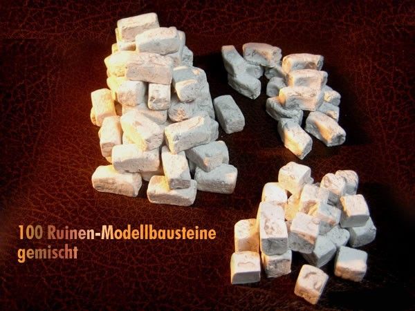 ca. 100 Ruinenbausteine (gemischt) ca. 100 Ruinenbausteine (gemischt)