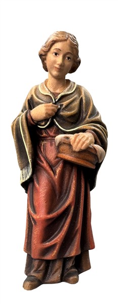 Magd stehend mit Korb